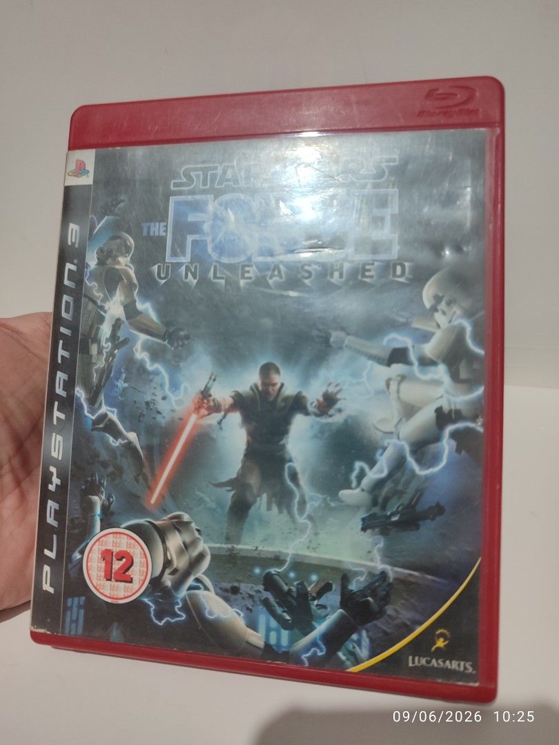 PS3 - Star Wars The Force Unleashed (USED) "EU" (Category: PlayStation) located in Mendez-Nunez. Submitted by sf2_gameshop (Listing ID 1459924696, Image 2). Description: PLEASE READ CONDITION: A used item with some scratches on the disc, but they don't affect gameplay. The top layer of the disc also has a few scratches that have caused some of the disc design to peel off. Tested working. Missing game manual. GENRE: Action-adventure, hack and slas