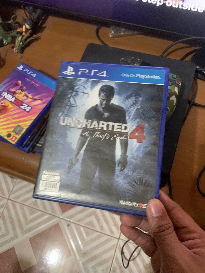 PS4 slim 500gb (Category: PlayStation) located in Quezon City. Submitted by ncjnc (Listing ID 1460049717, Image 3). Description: - PlayStation 4 Console - Camouflage Wireless Controller - Games Included: - NBA 2K24 - Uncharted 4 - Horizon Zero Dawn - God of War - Borderlands: Game of the Year Edition - Call of Duty: Black Ops - Excellent bundle for gamers!.
