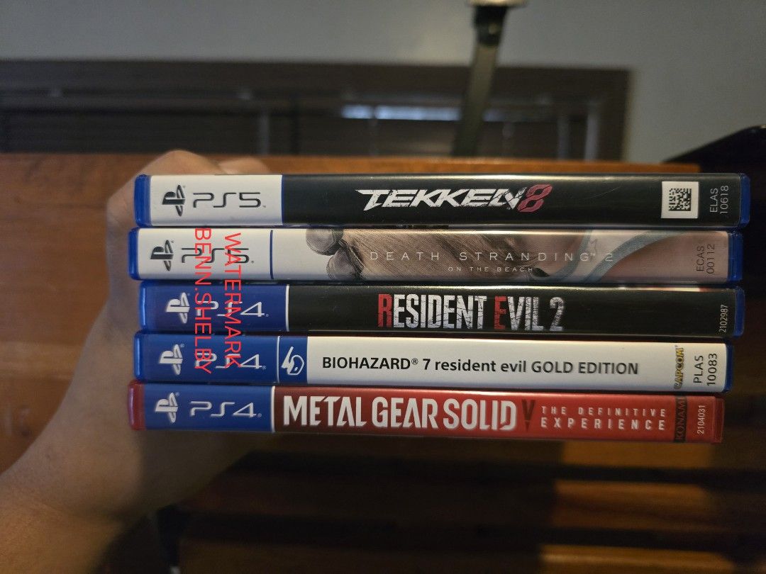PS4/PS5 GAMES (Category: PlayStation) located in Manila. Submitted by bennseppe38573 (Listing ID 1459977792, Image 1). Description: SELLING OR TRADE PS4/PS5 GAMES PREF TRADE - WOLVERINE (PRIORITY) or PRAGMATA PS5 GAMES: TEKKEN 8 (W UNUSED CODE)- 2000 DEATH STRANDING 2 - 2000 TAKE ALL PS5 GAMES: 3500 PS4 GAMES: RESIDENT EVIL 2 - 650 RESIDENT EVIL 7 - 650 METAL GEAR SOLID V - 650 TAKE ALL PS4 GAMES: 1650 TAKE EVERYTHING: 5000 QC / FAIRVIEW / NOVA A