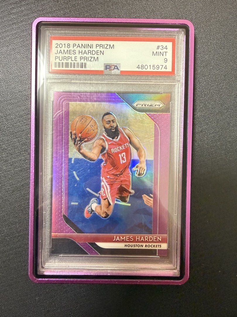 PSA 9 James Harden 34 2018-19 Panini Prizm Basketball English （分類：鑑定單卡）位於 Hong Kong。 由 marvellous5666 提交（商品編號 1459905625，圖片 1）。簡介： Prime 夏登 NBA 7️⃣5️⃣大球星 全球限動7️⃣5️⃣張 面交/SF 。