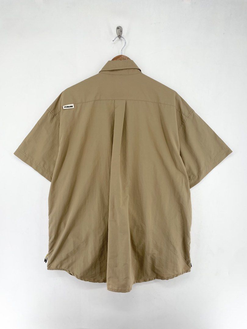 Publish Nylon Ripstop Utility With Pocket Oversized Polo (Category: Tshirts & Polo Shirts ) located in Mandaluyong City. Submitted by armrhts (Listing ID 1460083588, Image 2). Description: Size: Large Dimensions(inches) •Width: 28" •Length: 30" •Pit to Cuff: 5".