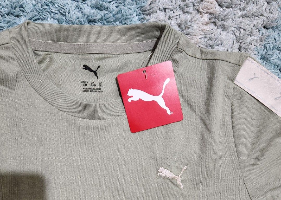 PUMA shirts for kids #1 (Category: Babies & Kids Fashion) located in Baliuag. Submitted by fastforest.d91f92 (Listing ID 1460041699, Image 2). Description: PUMA shirts for kids part 1 Original factory pullout kaya kapareho nya ang mga nasa mall 😉 Pwede sa teens and adult women basta kasya sa measurement ng bust size posted. Price is negotiable, pwedeng tumawad lalo na kung kukuha ng marami 😉❤️ Payment via gcash or bpi deposit, payment first bef