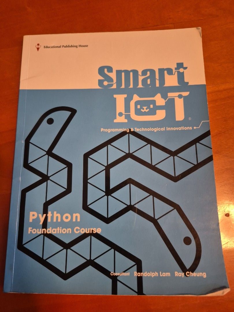 Python Foundation Course Book （分類：教科書）位於 Hong Kong。 由 cherryw11173103 提交（商品編號 1459967155，圖片 1）。簡介： - Python Foundation Course textbook - Covers Programming & Technological Innovations - Written by Randolph Lam and Ray Cheung - Published by Educational Publishing House - Ideal for beginners learning Python。