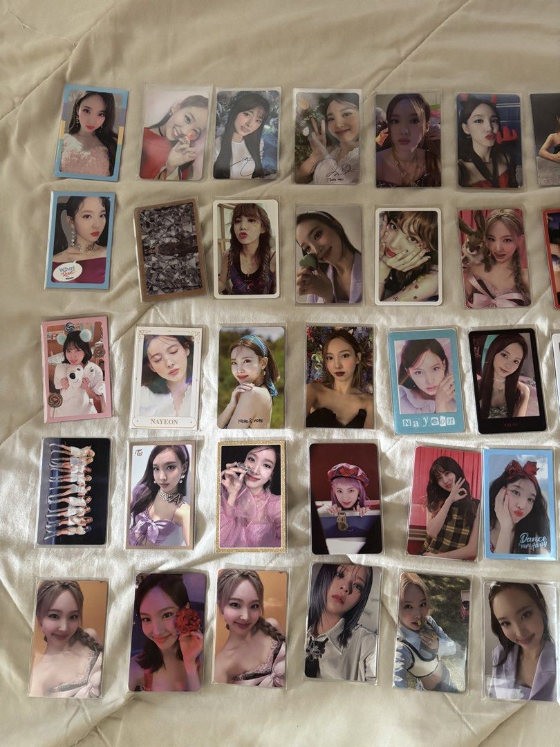 Quitting Sale (Category: K-Wave Merchandise) located in Manila. Submitted by jeem200303 (Listing ID 1460070140, Image 2). Description: TWICE Photocard Collection) Huge Nayeon Set + POBs & Rares (TAKE ALL) Selling my entire official TWICE photocard collection! EVERYTHING MUST GO. Kept sleeved and stored safely in a binder (near-mint to mint condition) ‼️ Priority goes to full-set buyers. ‼️Super Negotiable . ‼️Can do Meetups around Manila.
