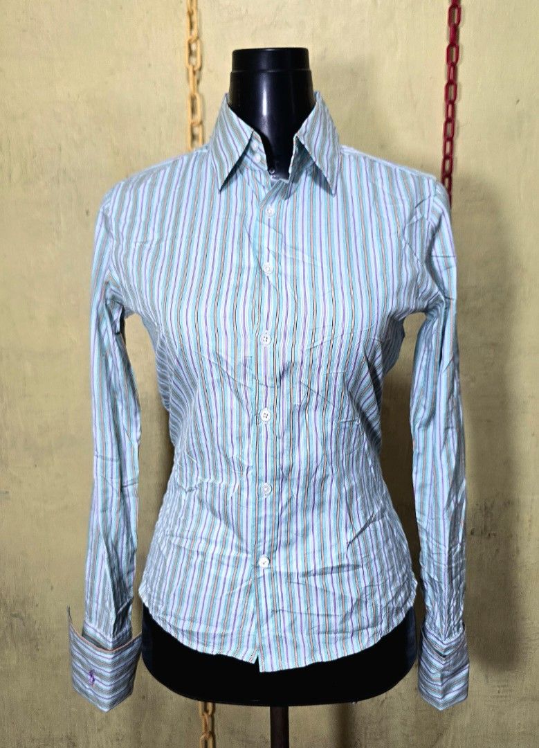 Ralph lauren stripes long-sleeved (Category: Longsleeves) located in Hinigaran. Submitted by thrift_street_6106 (Listing ID 1459909376, Image 1). Description: Ralph lauren stripes long-sleeved(Sleeve Logo) dimes' W'18 L'23 Good as new..