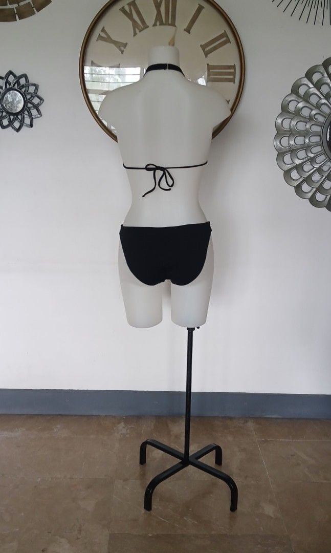 Ralph Lauren Black Two piece Bikini Set No Pads (Category: Bikinis & Swimsuits) located in Batangas. Submitted by thriftshop_izy15 (Listing ID 1459947277, Image 3). Description: - Cute black bikini set - Features colorful embroidered Polo ponies all over - Halter neck top with tie closure - Bottoms with tie sides - Ideal for beach or pool outings - Unique and eye-catching design - Size: Medium Waistline- 28" to 36".