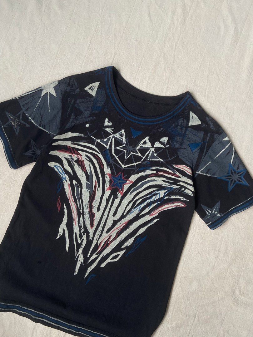 random t shirt (Category: Tshirts & Polo Shirts ) located in Cagayan de Oro. Submitted by michaelpecenio (Listing ID 1460101575, Image 2). Description: random black tee measurements (zero start in inches) length / 27.5 width / 19 color rate 8/10 thick fabric slight fade mine 300.