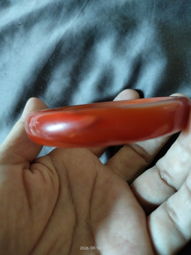 Red Jadeite bangle (Category: Bracelets) located in Manila. Submitted by joycedioquino33 (Listing ID 1459994190, Image 3). Description: Red Jadeite Bangle Japan Surplus sourced.