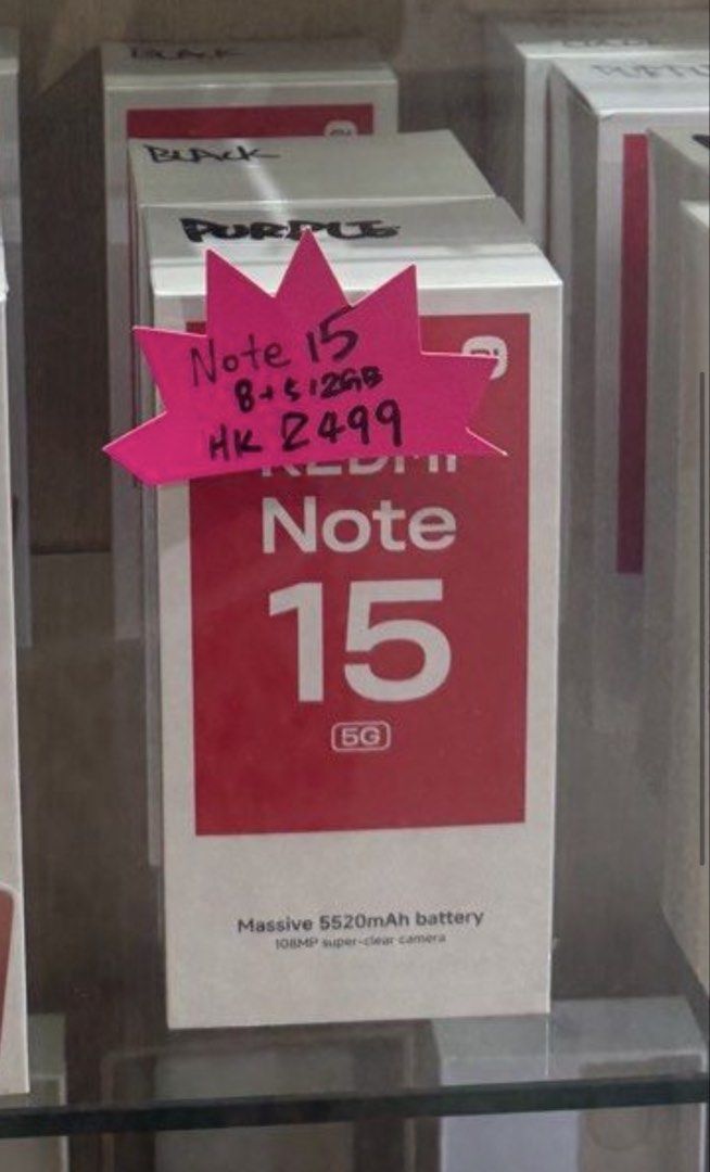 Redmi Note 15 （分類：iPhone Air Series）位於 Hong Kong。 由 nickchan1980 提交（商品編號 1458118237，圖片 1）。簡介： 觀塘地鐵站交收 全新未拆, 可選顏色 不議價。