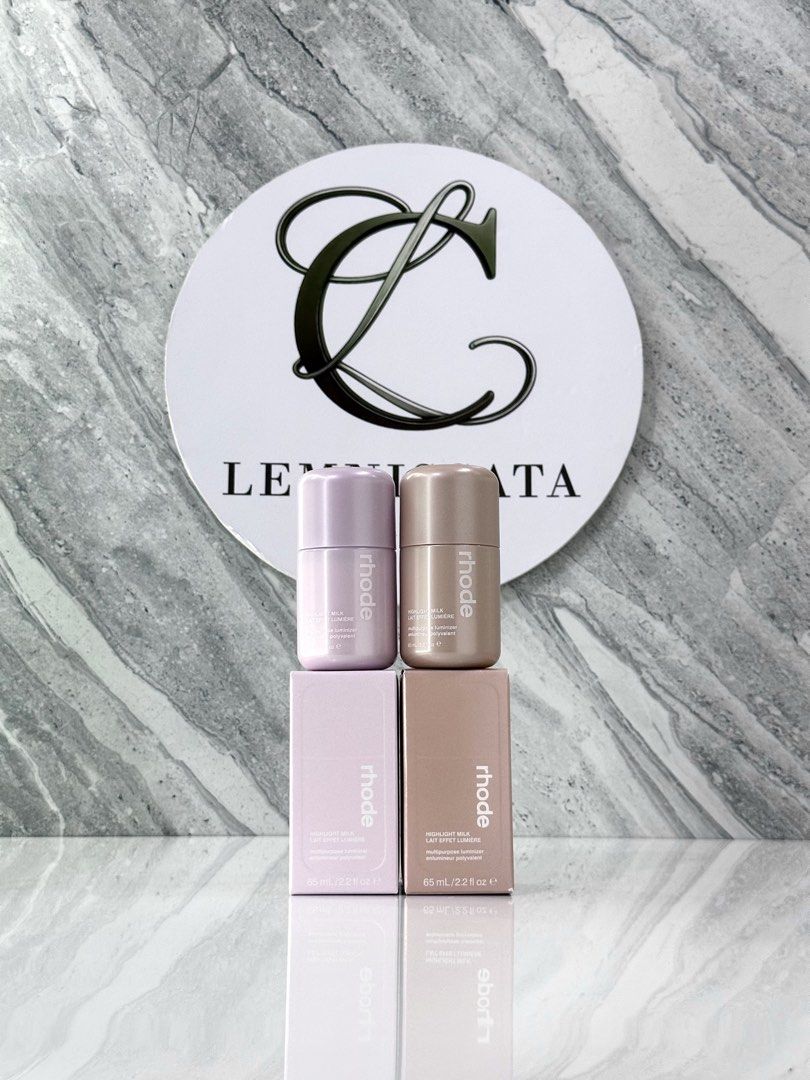 Rhode Highlight Milk 65ml (Category: Face Care) located in Taguig. Submitted by lcbeauty_ (Listing ID 1459953798, Image 1). Description: Rhode Highlight Milk 65ml 🏷️₱2,050 Shade: • 01 Pearly Pink • 02 Pearly Champagne READING IS ESSENTIAL: * This is our new Carousell account — officially Lemniscata Beauty (@lemniscatabeauty), a trusted seller with 4+ years and 100+ reviews. * Last price posted already * Law ballers will not be entertained * Guar