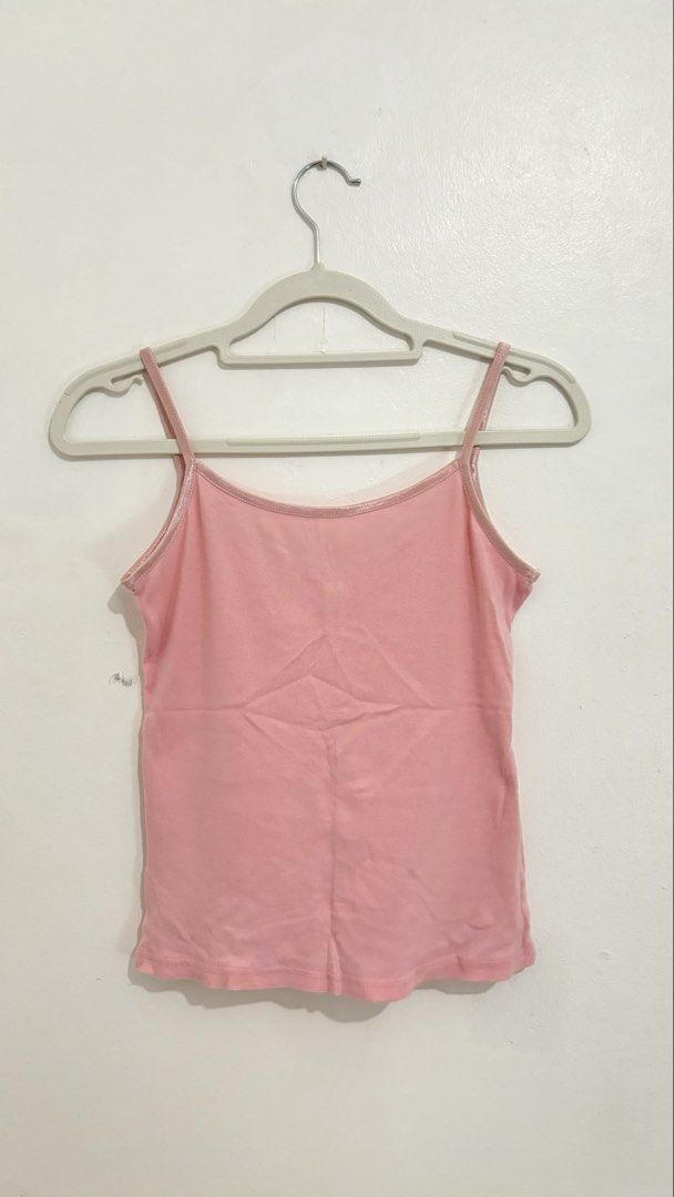 Ribbed Satin-Trim Cami Top (Category: Sleeveless) located in Caloocan City. Submitted by buymethisandthat (Listing ID 1460079490, Image 1). Description: ✨ Ribbed Satin-Trim Cami Top - ₱99 📌 CONDITION • Condition: 8.5/10 • Flaws: Light general wash wear 📏 SIZE • Tag Size: No size tag • Recommended: Fits Extra Small to Medium (Fitted / Stretch Fit).