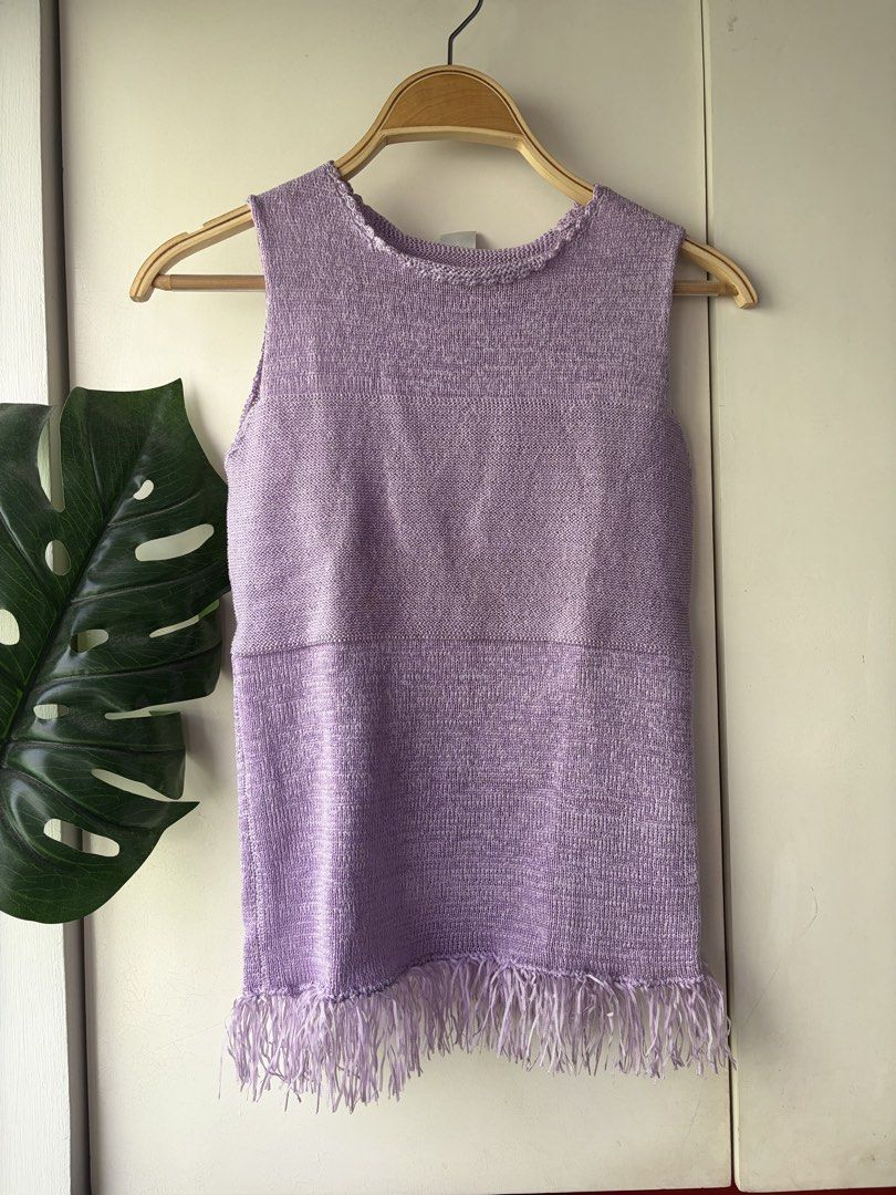 Rustans lilac knit top (Category: Blouses) located in Manila. Submitted by coolandchic (Listing ID 1460008015, Image 1). Description: .