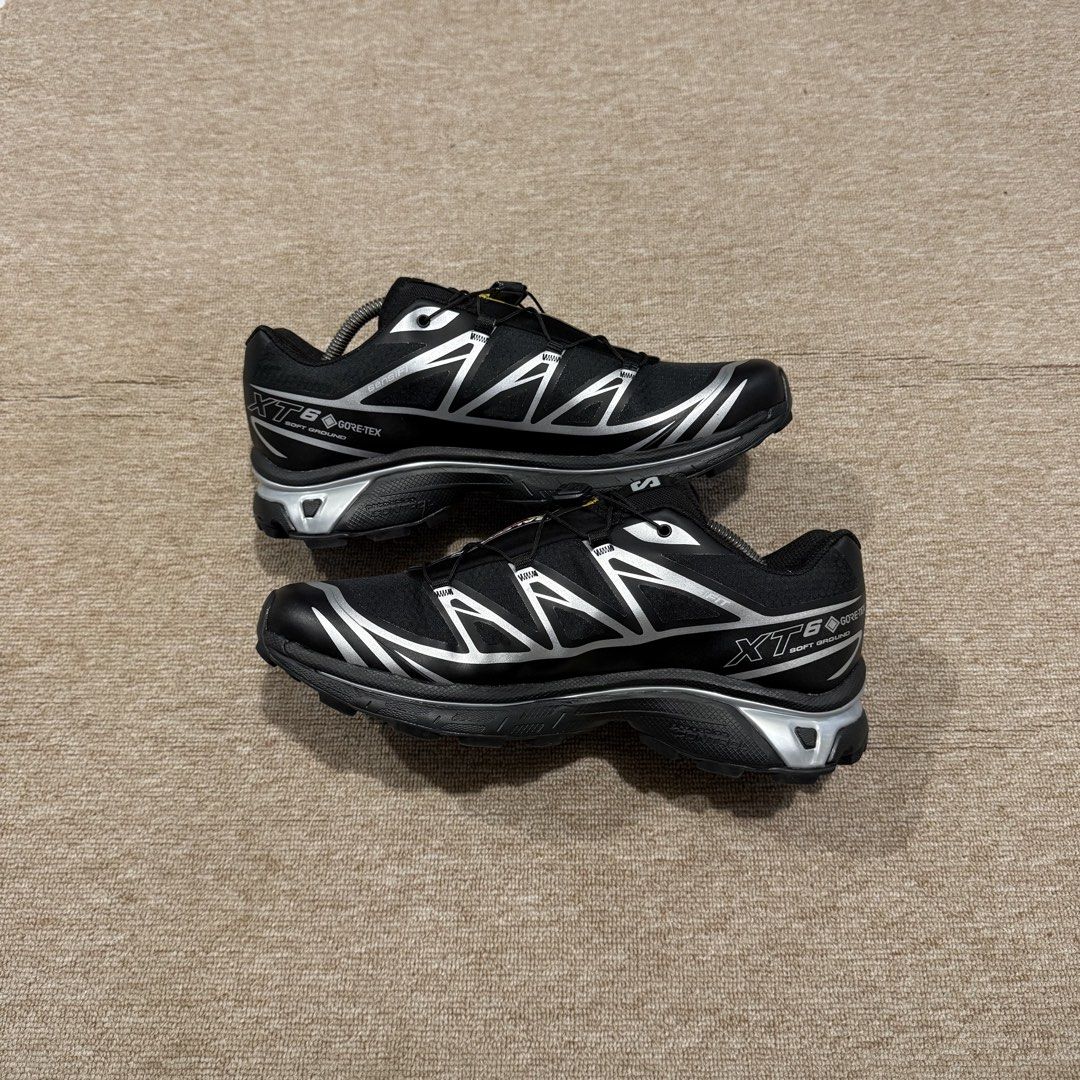 SALOMON XT-6 GORETEX BLACK SILVER (Category: Sneakers) located in Cebu City. Submitted by cjayzuno04940 (Listing ID 1460100117, Image 3). Description: SALOMON XT-6 GORETEX BLACK SILVER ORIGINAL✅ US MENS-10 EUR-44 CM-28 EXCELLENT CONDITION.