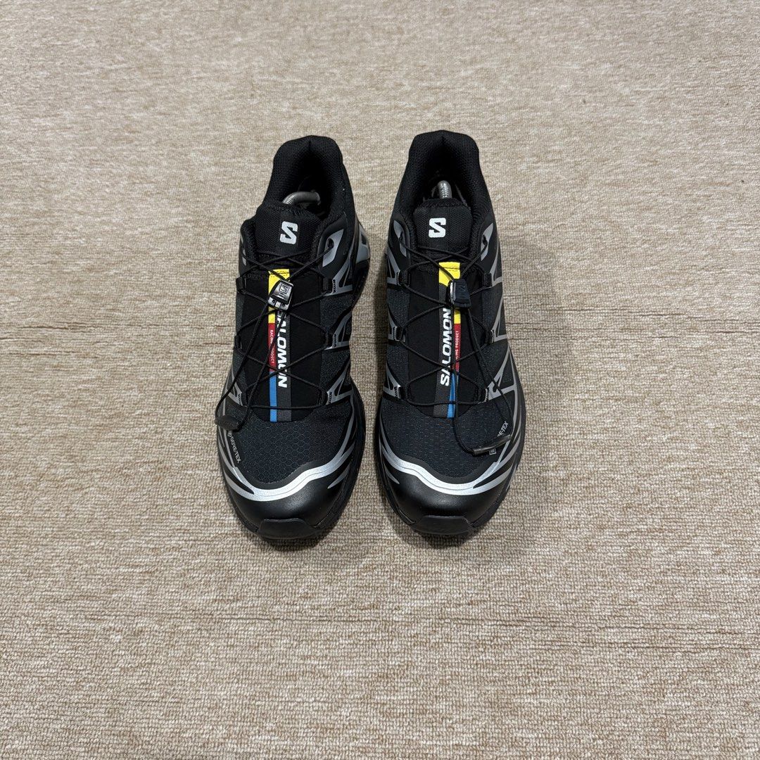 SALOMON XT-6 GORETEX BLACK SILVER (Category: Sneakers) located in Cebu City. Submitted by cjayzuno04940 (Listing ID 1460100117, Image 2). Description: SALOMON XT-6 GORETEX BLACK SILVER ORIGINAL✅ US MENS-10 EUR-44 CM-28 EXCELLENT CONDITION.