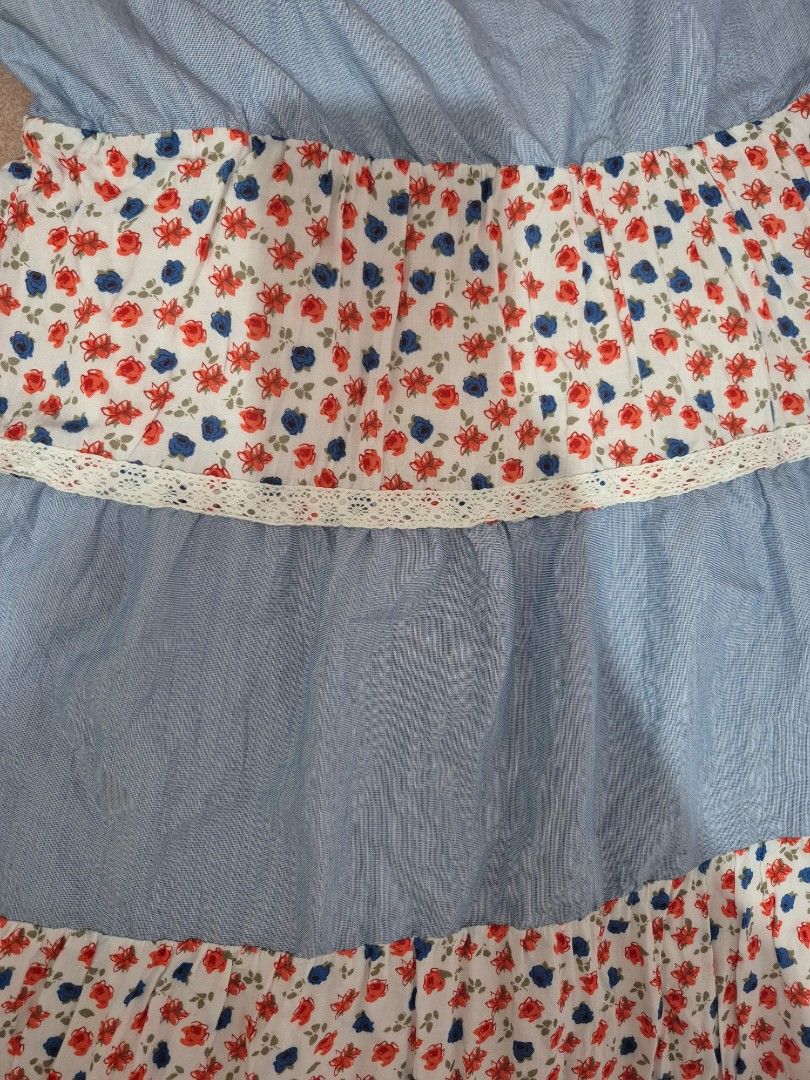 Sando Patchwork Mini Dress (Category: Dresses) located in Calamba. Submitted by bb.lace (Listing ID 1459943151, Image 2). Description: repaired strap with beige lining.