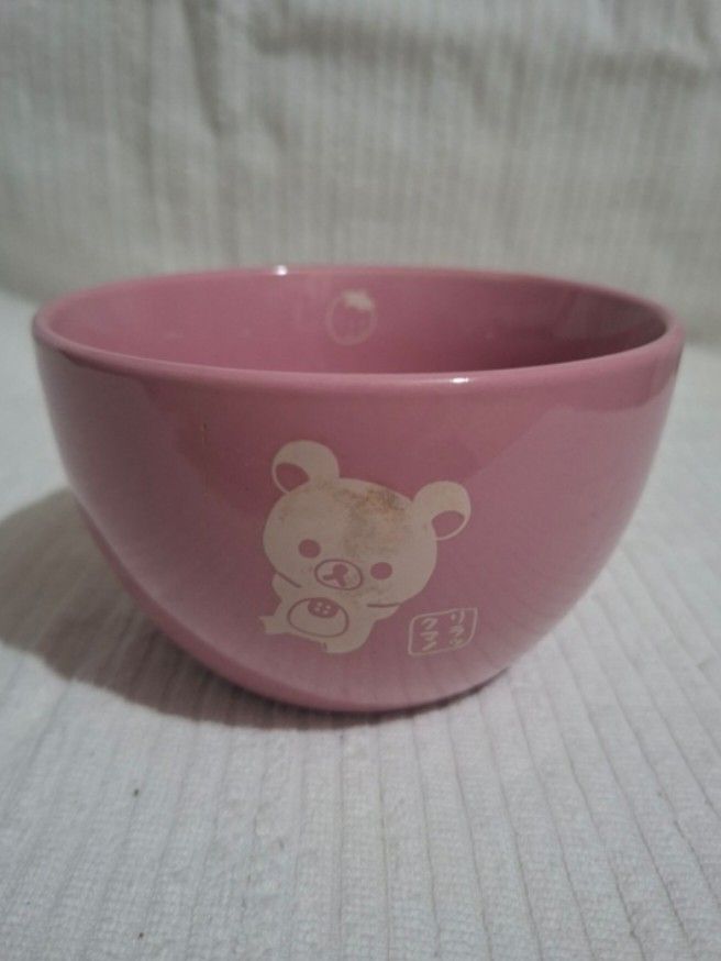 SanX Rilakkuma Pink Ceramic Bowl (Category: Dinnerware & Cutlery) located in Consolacion. Submitted by luxekerei (Listing ID 1458452067, Image 1). Description: .