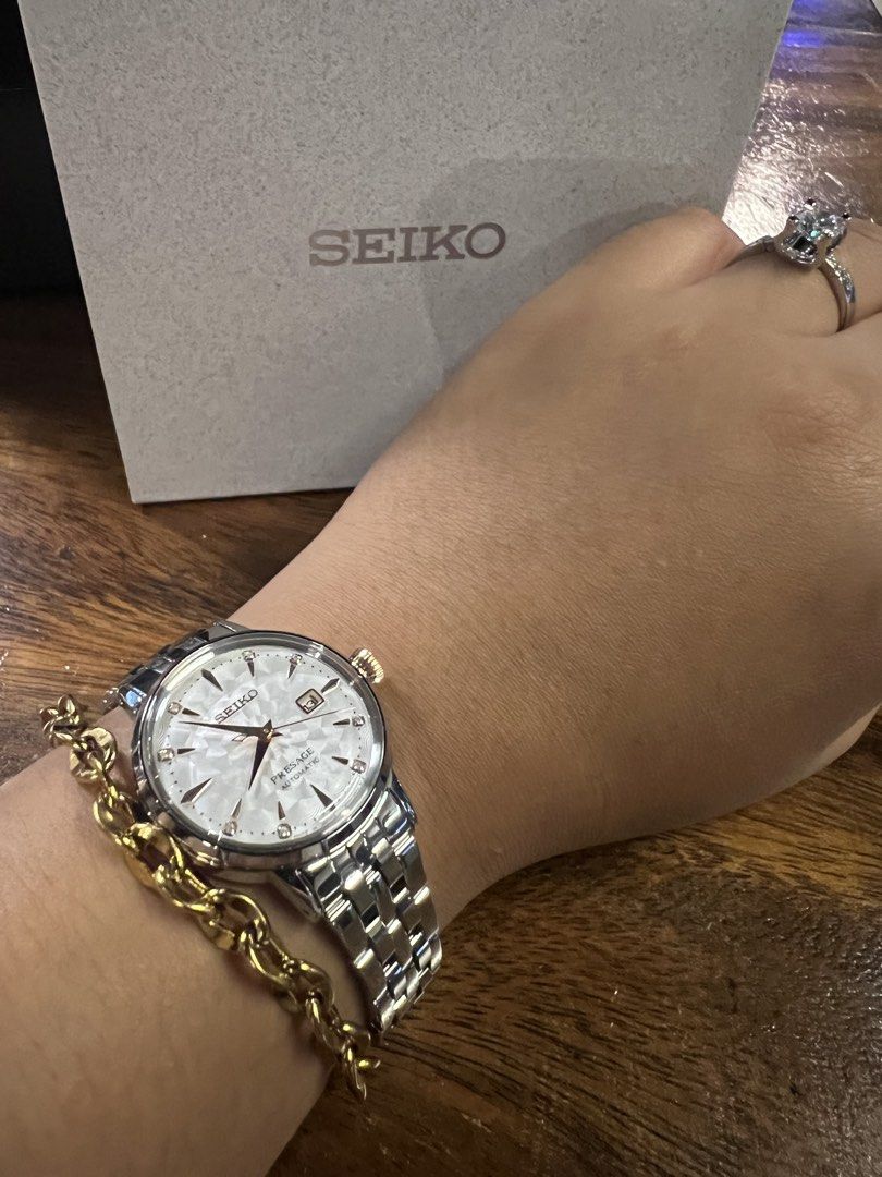 Seiko Presage (Category: Luxury Watches) located in Batangas. Submitted by misskorea16 (Listing ID 1460011590, Image 2). Description: Like new condition Used only once Bought at 41k .