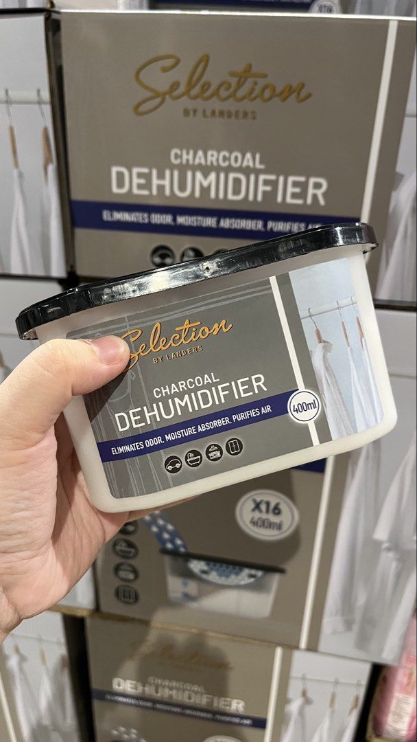 Selection Charcoal Dehumidifier (400ml) (Category: Air Purifiers & Dehumidifiers) located in Quezon City. Submitted by prettydollph (Listing ID 1459953554, Image 2). Description: Collecting orders for next batch until September 11 (Friday). Pay as you order. Arrival: September 12, 2026 (Saturday) Delivery via Lalamove 5pm onwards from Katipunan (by schedule except Sunday)/Tandang Sora (any day) 1box = 16pcs 400ml dehumifier 📍Tandang Sora, Quezon