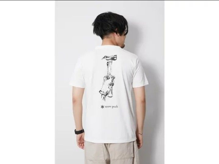 snow peak Peg & Hammer (Category: Tshirts & Polo Shirts ) located in Iloilo. Submitted by mnky.bsns03 (Listing ID 1460038792, Image 2). Description: 9/10 Color rate No issues 26.5 Length 19.5 Width.