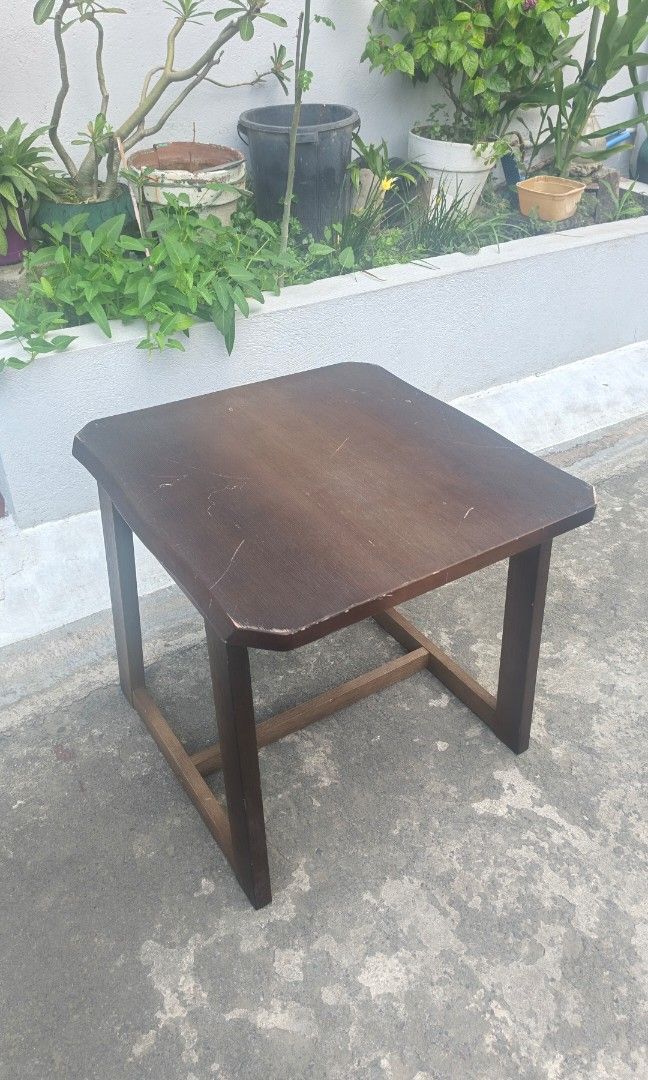 Solid wood side table (Category: Tables & Sets) located in Manila. Submitted by tonyhawk0592 (Listing ID 1460037152, Image 3). Description: .
