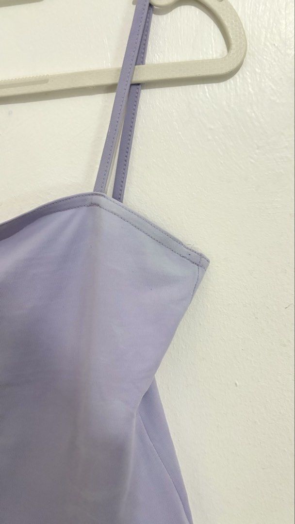 Spaghetti Strap Cami Top (Category: Sleeveless) located in Caloocan City. Submitted by buymethisandthat (Listing ID 1460079753, Image 3). Description: ✨ Spaghetti Strap Cami Top - ₱79 📌 CONDITION • Condition: 7/10 • Flaws: Slight wash wear and fading 📏 SIZE • Tag Size: No size tag • Recommended: Fits Extra Small to Small.