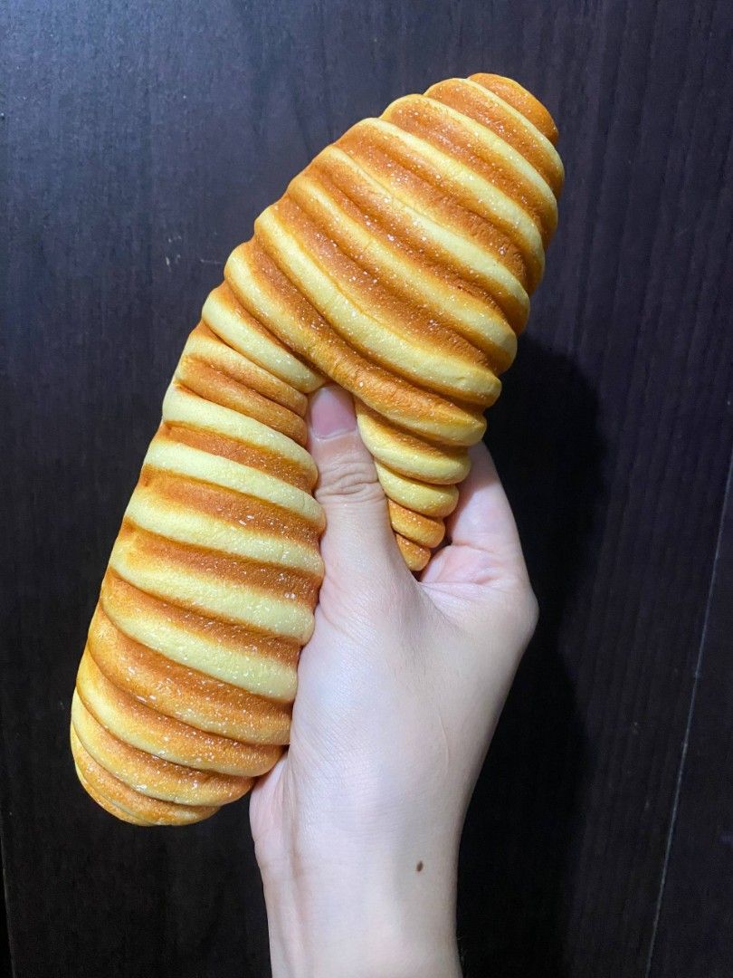 Squishy Jumbo Big Bread Scented - Happy bread (Category: Designer & Blind Box Toys) located in Marikina City. Submitted by marisan.collection (Listing ID 1460047468, Image 2). Description: Caterpillar Bread squishy by Happy Bread - Scented and slow rise - Only open for pic.