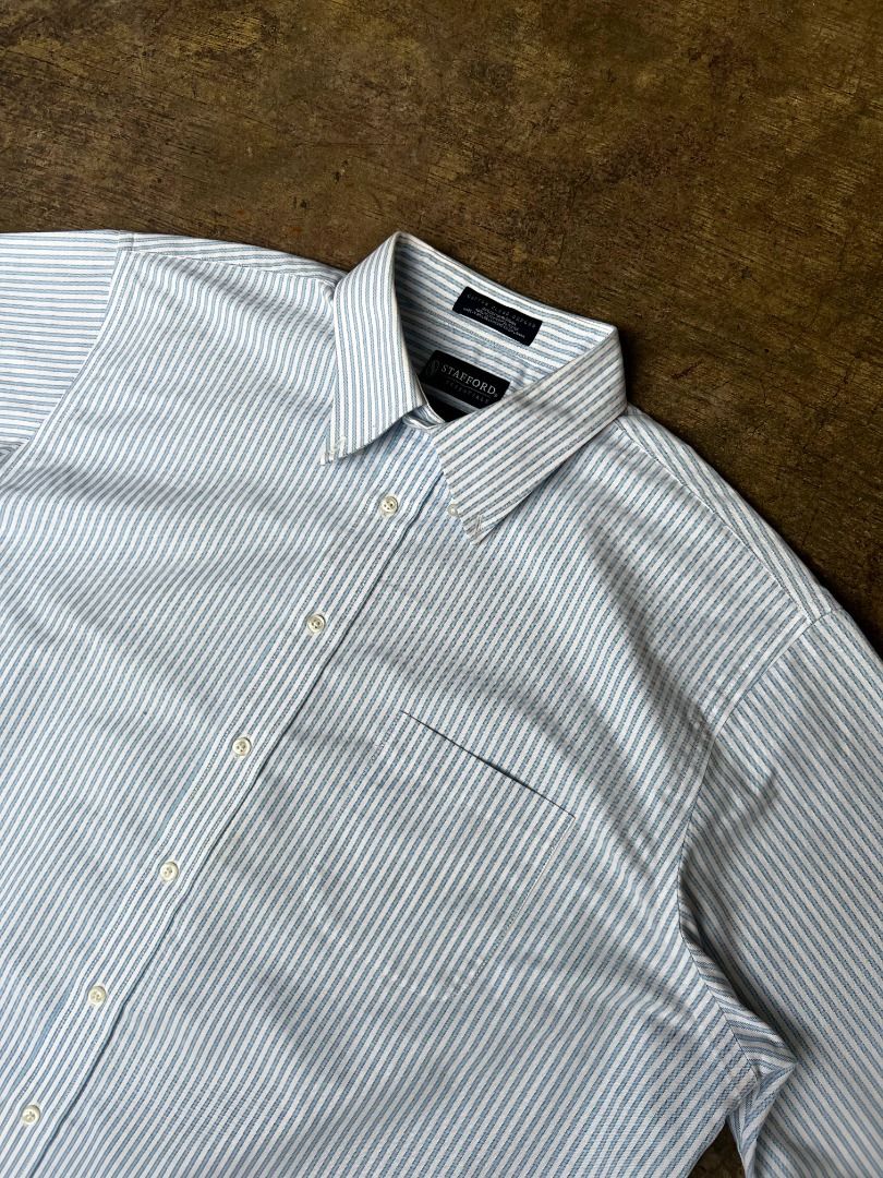 Stafford Oxford Polo (Category: Formal Shirts) located in Manila. Submitted by 4gottengoods (Listing ID 1460094654, Image 2). Description: Stafford Oxford Polo Excellent Condition Width 26 Length 34.