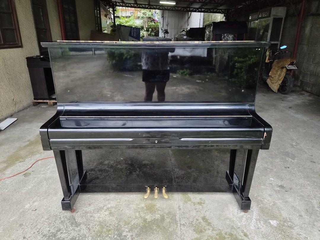 Steinrich Upright Piano - Black (Category: Musical Instruments) located in Manila. Submitted by adrielbryanmangaran (Listing ID 1460086716, Image 2). Description: - Steinrich upright piano - Classic black finish - Visible keys and internal mechanisms - Three functional pedals - Ideal for practice and performance - Ready for its new owner .