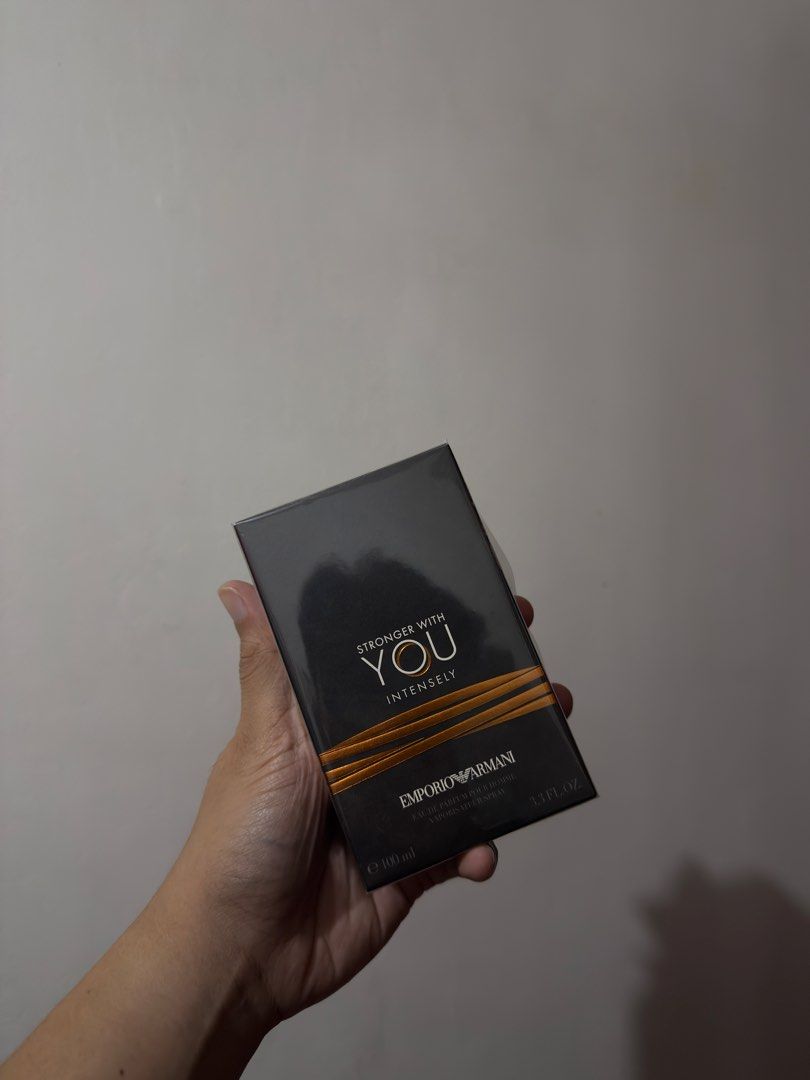 Stronger With You Intensely (Category: Fragrance & Deodorants) located in Manila. Submitted by lucazxc (Listing ID 1460032443, Image 1). Description: SWYI BRAND NEW IN BOX TONDO MANILA HMU ON IG @holo.essence.