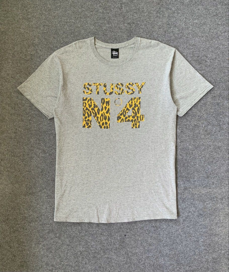 STUSSY N4 CHEETAH (Category: Tshirts & Polo Shirts ) located in General Santos City (Dadiangas). Submitted by thrift_n_south (Listing ID 1460049636, Image 1). Description: STUSSY N4 CHEETAH • Authentic / Legit • Excellent Condition • 9.2/10 Color Rate • Dimes: 20.5x29.5 (Medium) • Issue: Baby Hairline | Needs Wash 📍General Santos City, Mindanao, 9500.