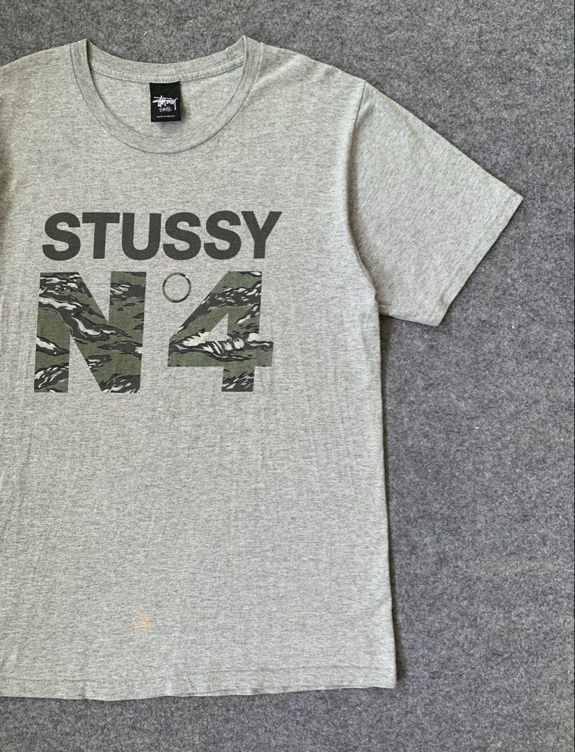 STUSSY N4 REFLECTORIZE (Category: Tshirts & Polo Shirts ) located in General Santos City (Dadiangas). Submitted by thrift_n_south (Listing ID 1460049433, Image 2). Description: STUSSY N4 CAMOU • Authentic / Legit • Excellent Condition | Reflectorize • 9/10 Color Rate • Dimes: 18.5x27.5 (Small) • Small Bleach Stain | Needs Wash 📍General Santos City, Mindanao, 9500.