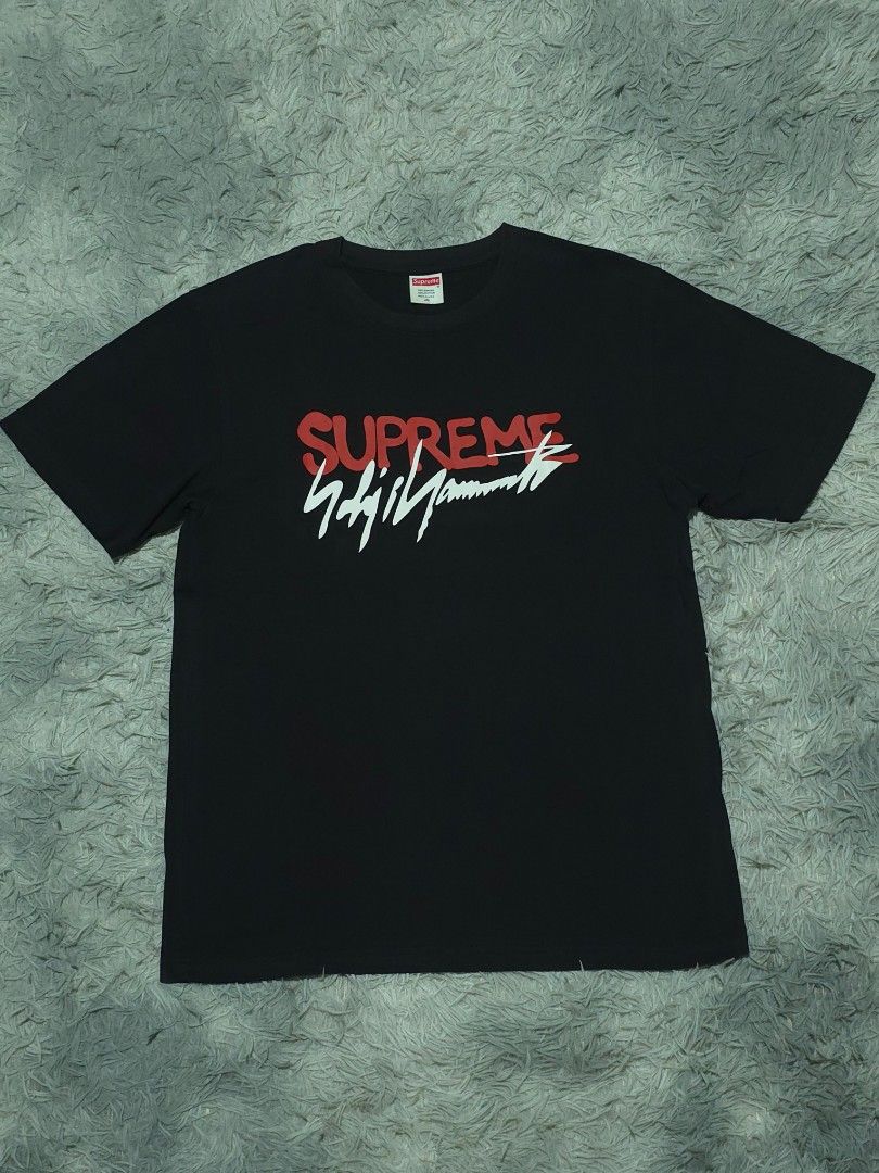 Supreme x Yohji Yamamoto (Category: Tshirts & Polo Shirts ) located in Abulug. Submitted by humanwhosellthings (Listing ID 1460025517, Image 1). Description: SUPREME x YOHJI YAMAMOTO ✅️Size: 2XL on tag fit to Medium only ✅️Dimes: 20W x 27L ✅Condition: Excellent ✅Issue: None ✅Color Rate: 9.5/10.