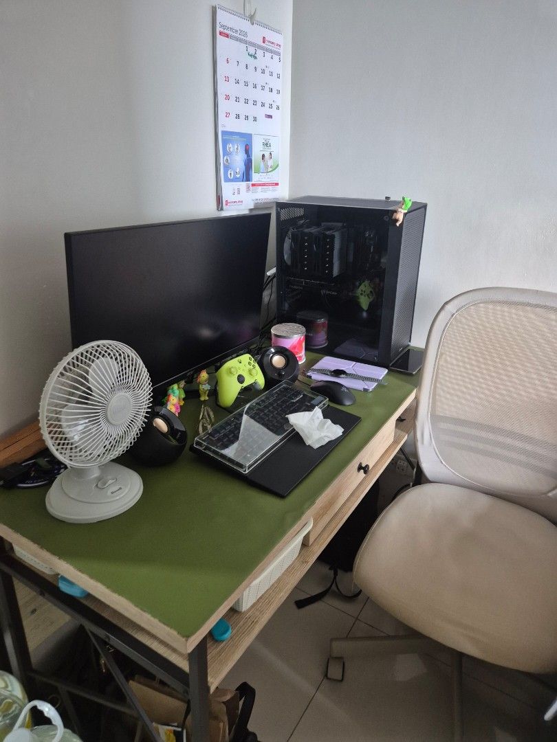 Table with Single Drawer (With Metal Legs) (Category: Tables & Sets) located in Las Pinas. Submitted by notadagencygirl (Listing ID 1460036038, Image 1). Description: TABLE WITH SINGLE DRAWER (METAL LEGS) - Bought from Our Home in 2017 at P8,500 - Has damages on tabletop but can be covered by desk mat - Strong metal legs - Has single drawer - Good for as study table, PC setups - Well-maintained and cleaned regularly RFS: Downsizing ⚠️ CONTENTS ON