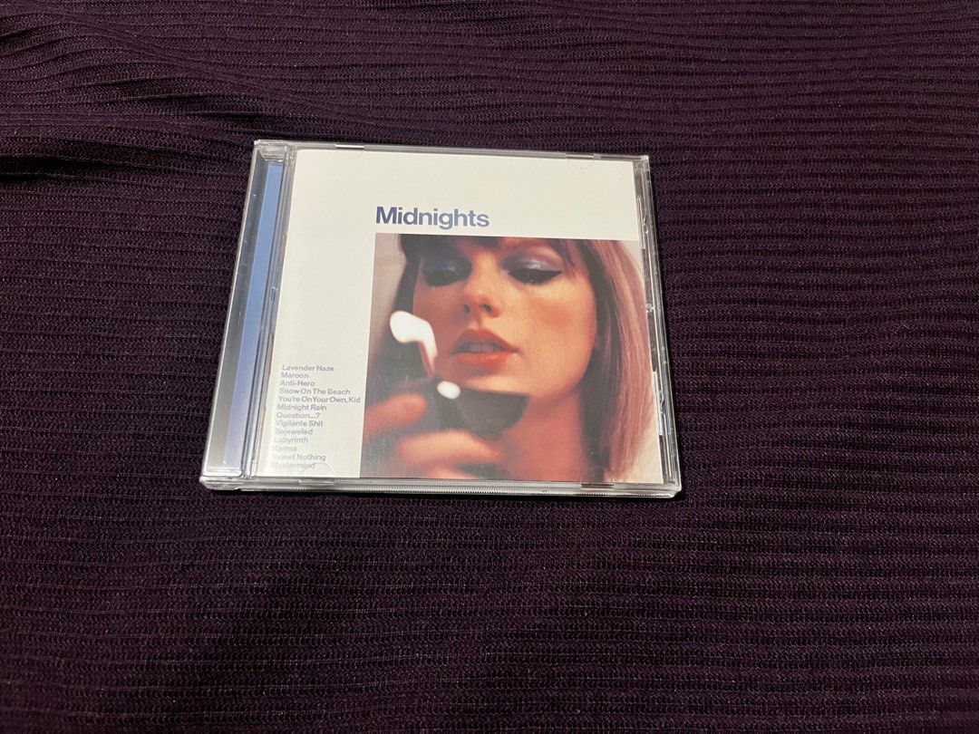Taylor Swift Midnights CD (Category: CDs & DVDs) located in Kalibo. Submitted by evereign (Listing ID 1460105047, Image 1). Description: Taylor Swift Midnights CD Album - unsealed but never played - no issues - original (came alongside a signed insert) mode of payment: gcash/maribank shipping: jnt/lbc.