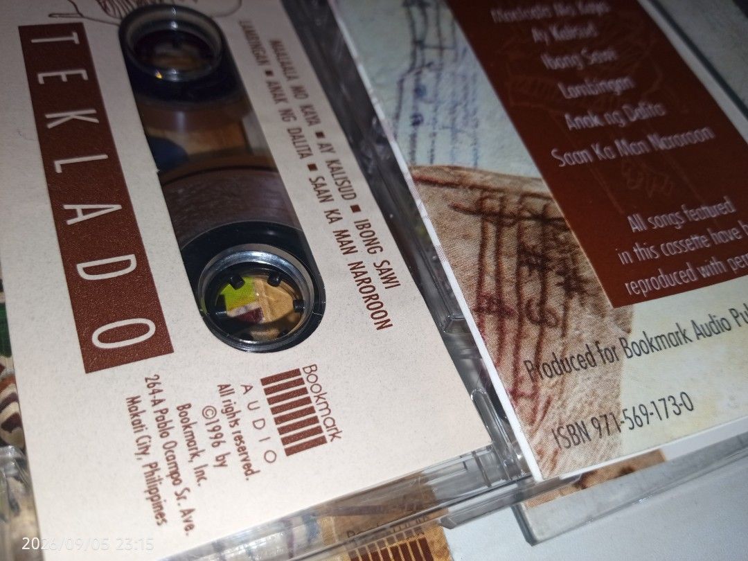 TEKLADO 1996 Cassette Tape (Category: Music Accessories) located in Davao. Submitted by banana.pancake (Listing ID 1460057271, Image 3). Description: Played once for testing. No issues Mint condition.