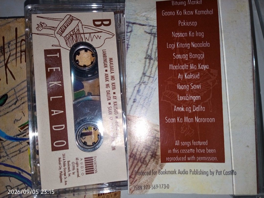 TEKLADO 1996 Cassette Tape (Category: Music Accessories) located in Davao. Submitted by banana.pancake (Listing ID 1460057271, Image 2). Description: Played once for testing. No issues Mint condition.
