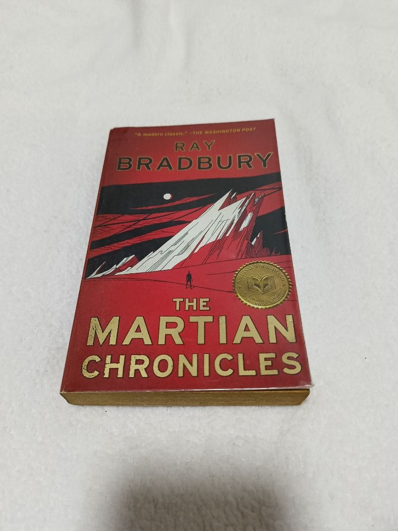The Martian Chronicles by Ray Bradbury (Category: Storybooks) located in Quezon City. Submitted by prelovedbooks2026 (Listing ID 1459975034, Image 1). Description: Price: Final - Let's save each other's time Annotations (if any: written with a PERMANENT BALLPOINT PEN, that's why it's CHEAP) NO TO LOW BALLERS (BARAT). WE'RE LISTING OUR STUFF BECAUSE WE NEED TO. - Name inscribed inside the front cover - Minor discoloration and foxing on inside page