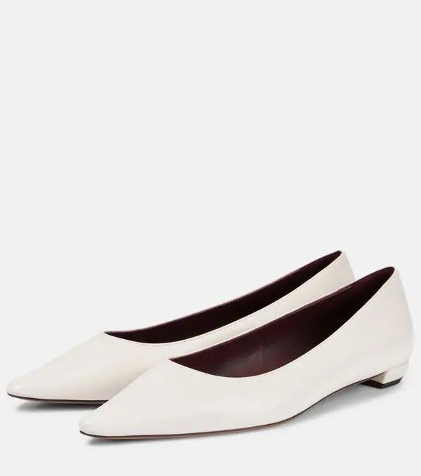 THE ROW Claudette Leather Ballet Flats (Category: Flats & Sandals) located in Quezon City. Submitted by shoppingiseasy (Listing ID 1460055542, Image 2). Description: THE ROW Claudette Leather Ballet Flats Claudette model White in color Size 39; insole size 25cms Minor scuffs and marks on leather from normal wear Please check photos for details Selling at 3,000 pesos.