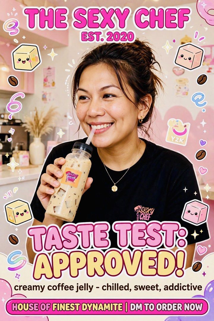 The Sexy Chef Mango Thirst Trap Drink (Category: Other Food & Drinks) located in Caloocan City. Submitted by hardestea2026 (Listing ID 1460012869, Image 2). Description: - Creamy Mango Sago Jelly Drink - Shake well before enjoying - Best served chilled - Order via DM - From The Sexy Chef.