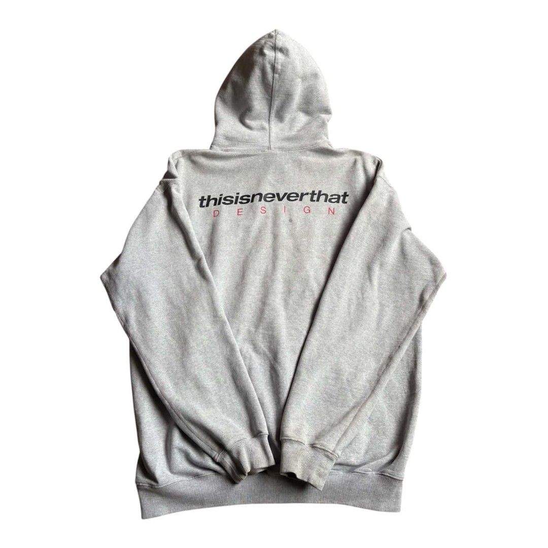 thisisneverthat Grey Cotton Hoodie Size L (Category: Hoodies) located in Manila. Submitted by deelerr (Listing ID 1460002016, Image 2). Description: -need wash (no issues) - Brand: thisisneverthat - Color: Grey - Size: L - Design: Small logo on front, large graphic on back - Material: 100% Cotton - Feature: Pre-shrunk - Ideal for: Everyday wear.