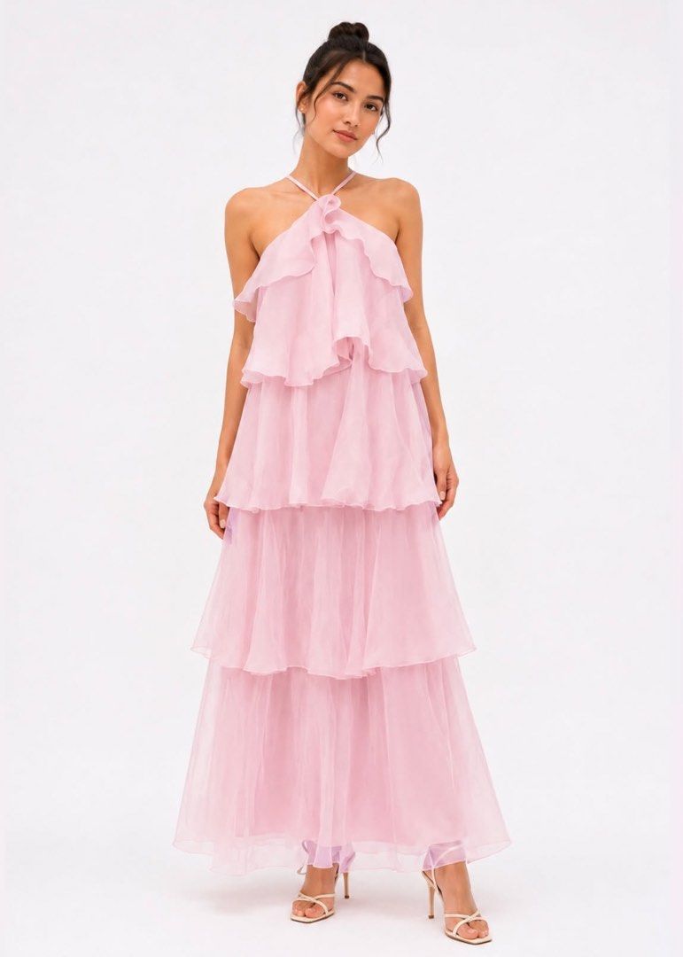 Tiered Ruffle Halter Neck Maxi Dress (Category: Dresses) located in Pasay City. Submitted by yennszx (Listing ID 1460032713, Image 1). Description: Tiered Ruffle Halter Neck Maxi Dress Brand New Small to Medium.