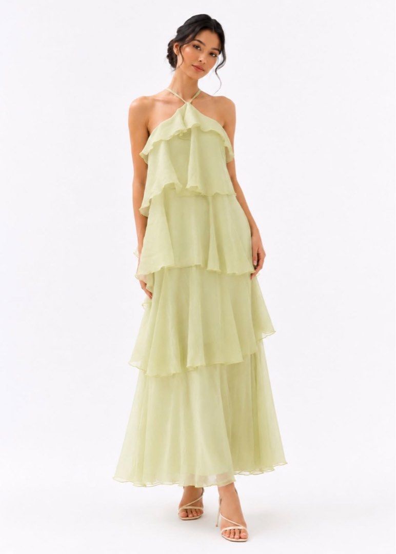 Tiered Ruffle Halter Neck Maxi Dress (Category: Dresses) located in Pasay City. Submitted by yennszx (Listing ID 1460032713, Image 2). Description: Tiered Ruffle Halter Neck Maxi Dress Brand New Small to Medium.
