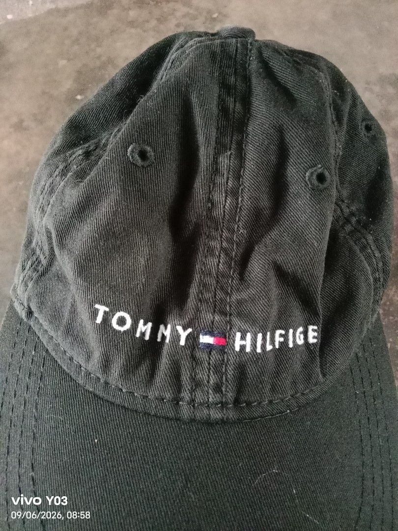 Tommy Hilfiger Black Cap One Size (Category: Caps & Hats) located in Cabuyao City. Submitted by blake657 (Listing ID 1459910145, Image 1). Description: - Classic black Tommy Hilfiger cap - Adjustable strap with metal buckle at the back - One size fits most - Made in Bangladesh - Great for everyday wear.