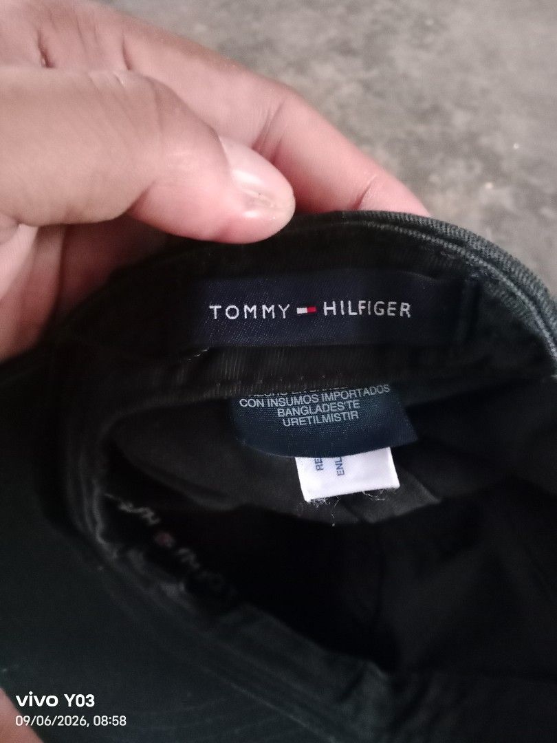 Tommy Hilfiger Black Cap One Size (Category: Caps & Hats) located in Cabuyao City. Submitted by blake657 (Listing ID 1459910145, Image 3). Description: - Classic black Tommy Hilfiger cap - Adjustable strap with metal buckle at the back - One size fits most - Made in Bangladesh - Great for everyday wear.