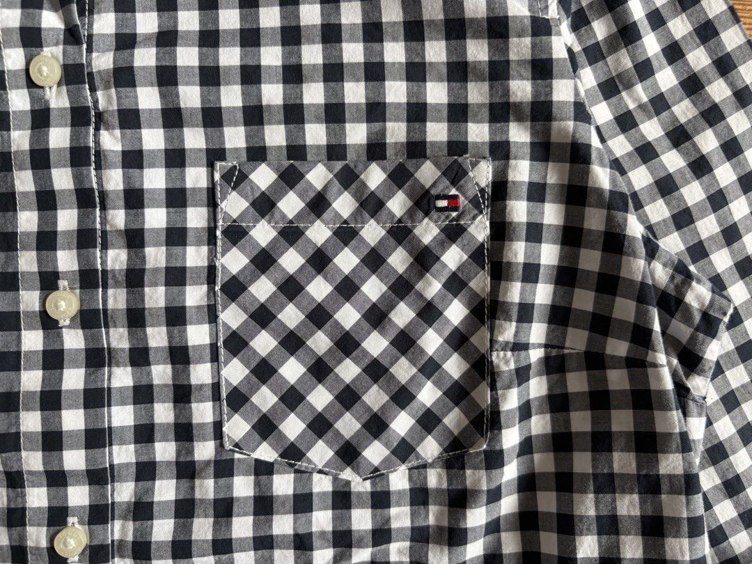 TOMMY HILFIGER CHECK POCKET LONGSLEEVE (Category: Longsleeves) located in Makati City. Submitted by jnc__apparel (Listing ID 1460043249, Image 3). Description: 🏷️ TOMMY HILFIGER CHECK POCKET LONGSLEEVE 📌 Dimes: 25.5L x 19W 📌 Size: Small on tag ~ best fit M-L for womens 📌 Condition: Like new 📌 Color rate: 10/10 📌 Issue: None ✅ Washed and ready to wear .