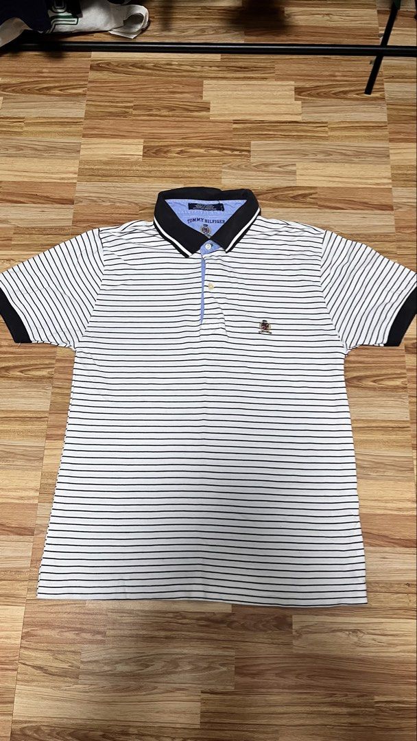 Tommy Hilfiger polo shirt (Category: Tshirts & Polo Shirts ) located in Antipolo. Submitted by kyrieyearning (Listing ID 1460075087, Image 1). Description: FS: Tommy Hilfiger polo shirt stripes Size: medium Dimes 20 by 27 issues: collar fade 100 only Location: antipolo city Mop: gcash Ship via lalamove or jnt.