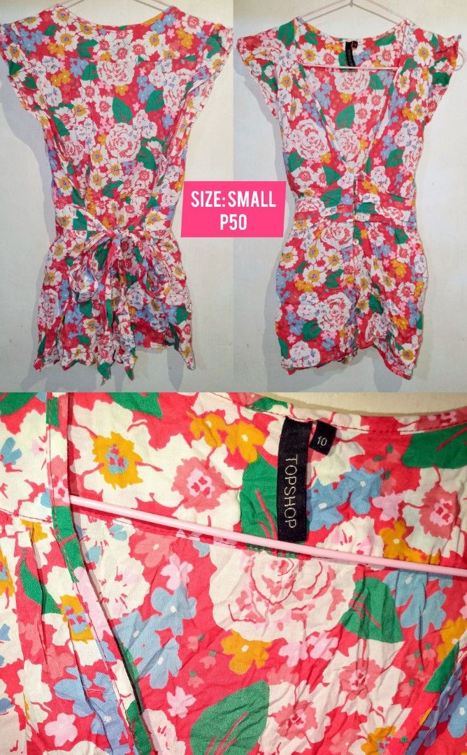 TOPSHOP Floral sleeveless blouse (Category: Blouses) located in Paranaque City. Submitted by unlishopparanaque (Listing ID 1459998903, Image 1). Description: Brand: Topshop Size: 10(tag) XS-Small P50 only Location:Paranaque Meetup: SM BF (+P50 hf for orders below 1k) Shipping via Lalamove and JnT Express only MOP: COD and Gcash available.