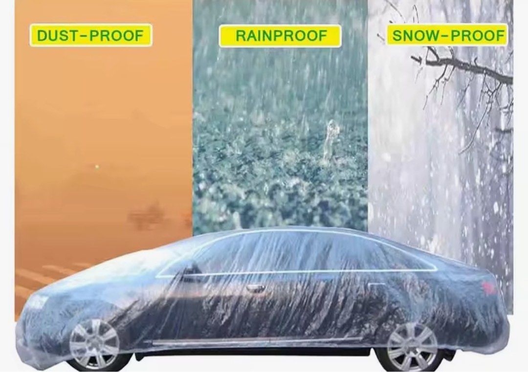 TRANSPARENT CAR COVER (Category: Other Automotive Parts and Accessories) located in Makati City. Submitted by geehyo (Listing ID 1460092068, Image 3). Description: • WATER PROOF • DUST PROOF • USED BY CAR SHOPS & GARAGES • DELIVERY VIA LALAMOVE.