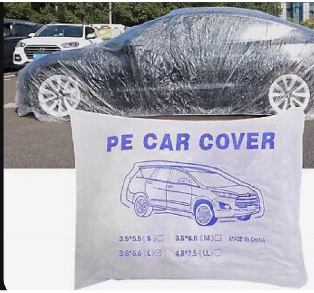 TRANSPARENT CAR COVER (Category: Other Automotive Parts and Accessories) located in Makati City. Submitted by geehyo (Listing ID 1460092068, Image 1). Description: • WATER PROOF • DUST PROOF • USED BY CAR SHOPS & GARAGES • DELIVERY VIA LALAMOVE.