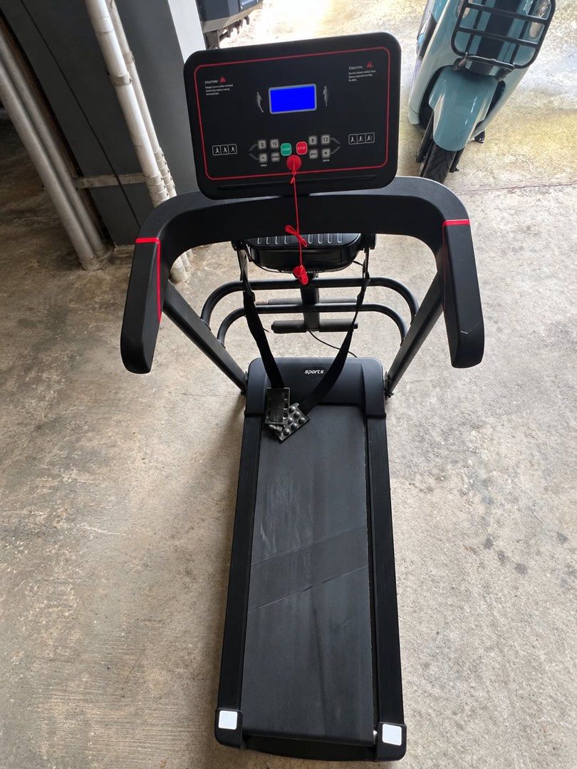 Treadmill for Sale! (Category: Cardio & Fitness Machines) located in Angeles City. Submitted by allendavid021006 (Listing ID 1459963435, Image 2). Description: Selling MY HI treadmill, second-hand but fully working with no issues. - Speed: 1.0–12.8 - Rated motor: 2.0 HP - Peak power motor: 5.0 HP - Running area: 450 × 1020 mm - With built-in massager - No box included (PM for videos) May konting scratches, dust marks, and normal signs of use, so 